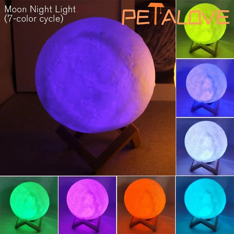 Cute mini Moon Light, Book Night Lamp Bedroom Decoration Indoor Lighting Gift