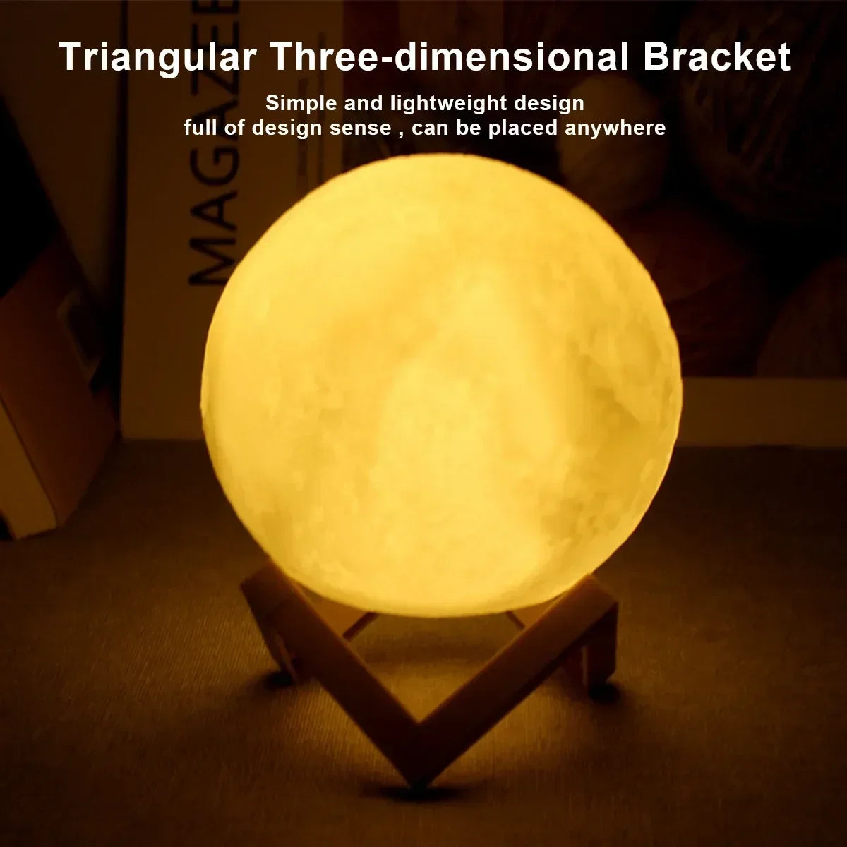 Cute mini Moon Light, Book Night Lamp Bedroom Decoration Indoor Lighting Gift
